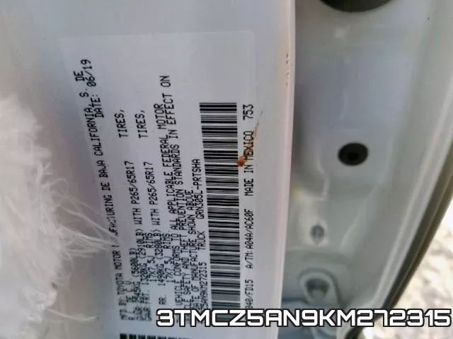 3TMCZ5AN9KM272315 фото 2