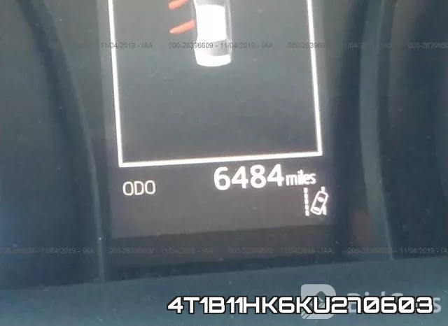 4T1B11HK6KU270603 фото 8