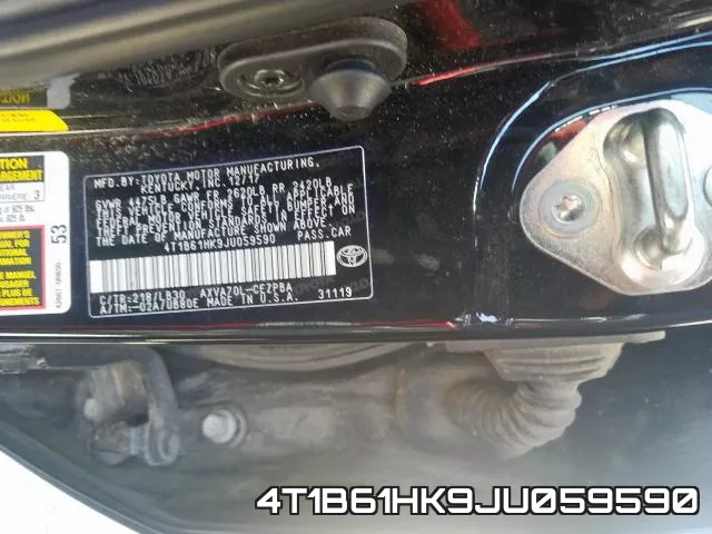 4T1B61HK9JU059590 фото 2
