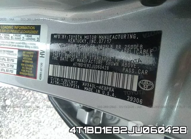 4T1BD1EB2JU060428 фото 10
