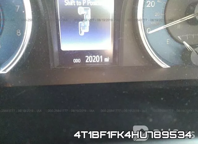 4T1BF1FK4HU789534 фото 8
