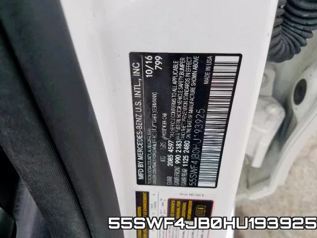 55SWF4JB0HU193925 фото 2