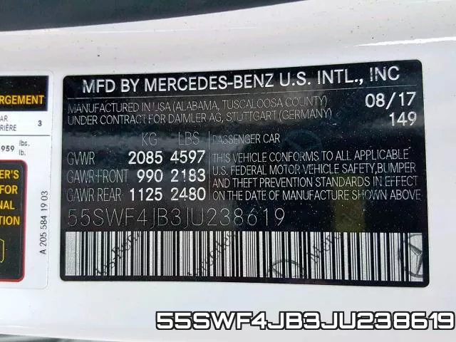 55SWF4JB3JU238619 фото 2