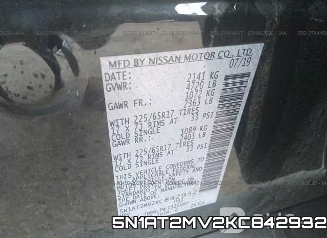 5N1AT2MV2KC842932 фото 10