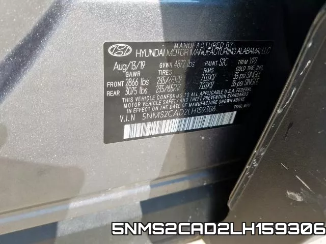 5NMS2CAD2LH159306 фото 2