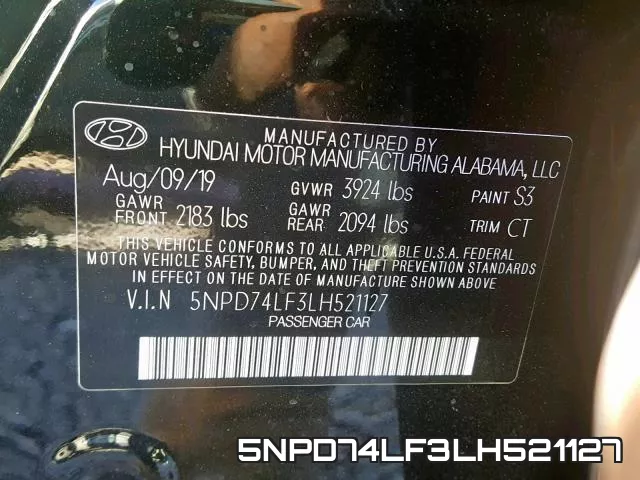 5NPD74LF3LH521127 фото 2