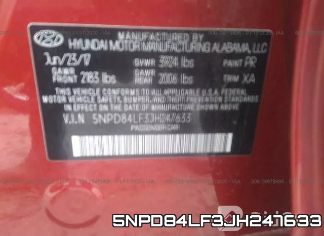 5NPD84LF3JH247633 фото 10