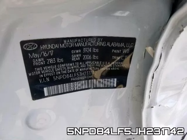 5NPD84LF5JH231742 фото 2