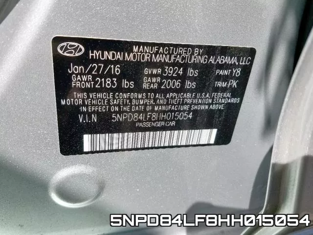 5NPD84LF8HH015054 фото 2