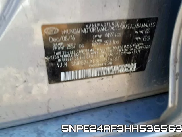 5NPE24AF3HH536563 фото 2