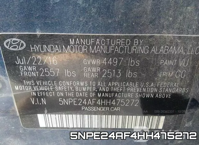 5NPE24AF4HH475272 фото 10