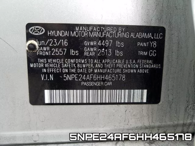 5NPE24AF6HH465178 фото 2