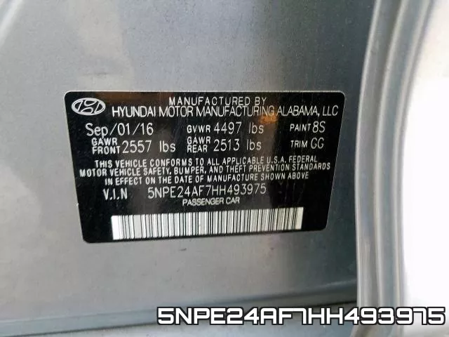 5NPE24AF7HH493975 фото 2
