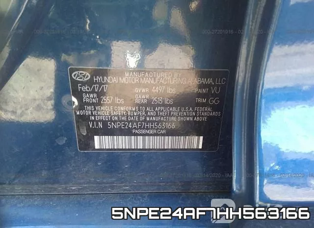 5NPE24AF7HH563166 фото 10