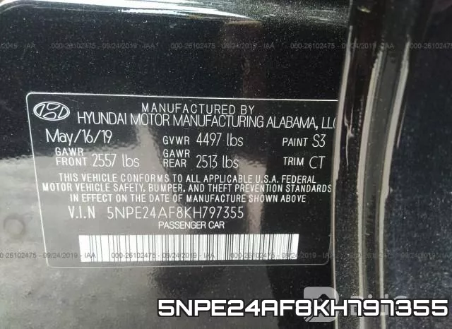 5NPE24AF8KH797355 фото 10