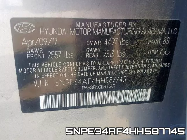5NPE34AF4HH587745 фото 2