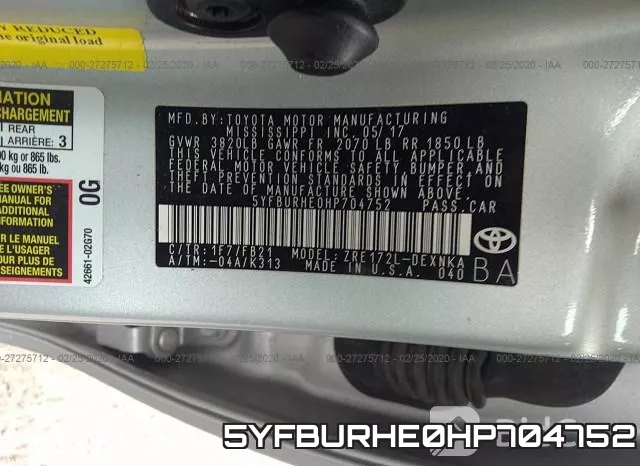 5YFBURHE0HP704752 фото 10