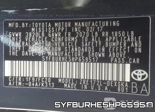 5YFBURHE5HP659517 фото 10