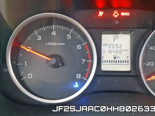JF2SJAAC0HH802633 фото 9