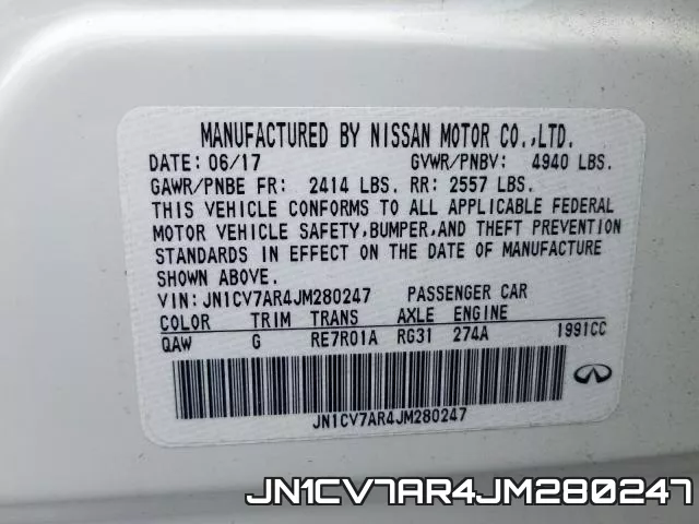 JN1CV7AR4JM280247 фото 2