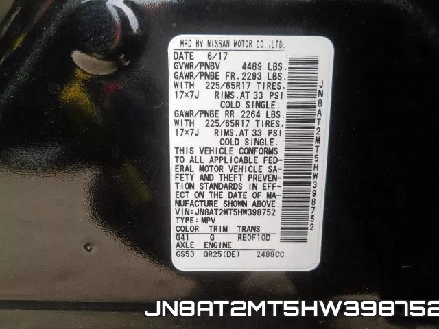 JN8AT2MT5HW398752 фото 2