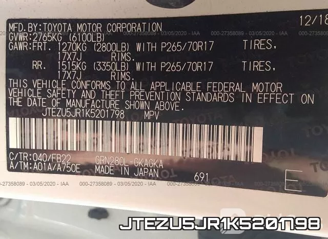 JTEZU5JR1K5201798 фото 10