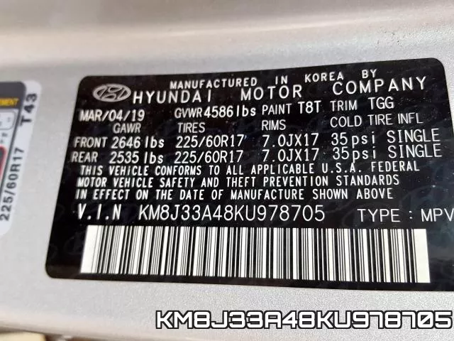 KM8J33A48KU978705 фото 2