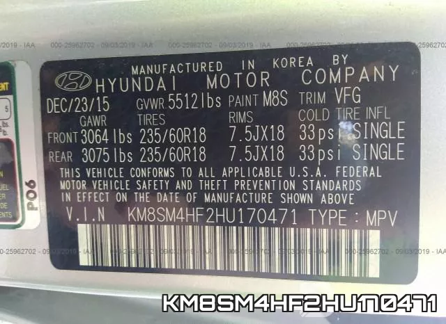 KM8SM4HF2HU170471 фото 10