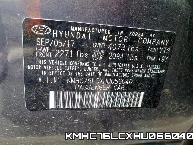 KMHC75LCXHU056040 фото 2