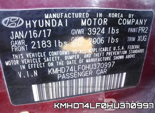 KMHD74LF0HU370997 фото 10