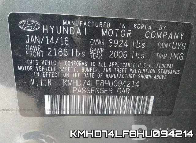 KMHD74LF8HU094214 фото 10