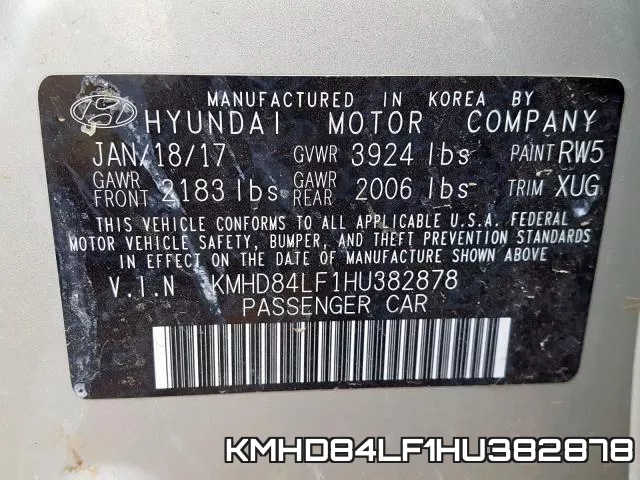 KMHD84LF1HU382878 фото 2