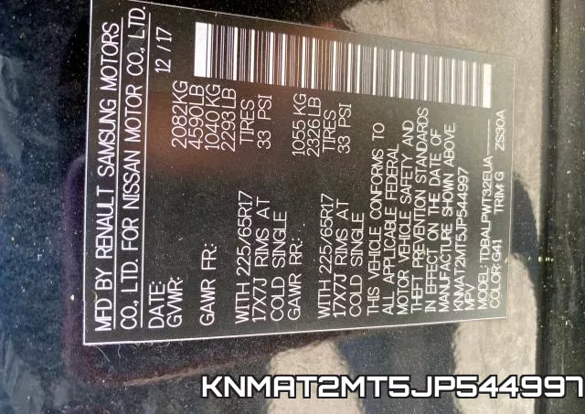 KNMAT2MT5JP544997 фото 2