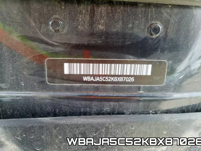 WBAJA5C52KBX87026 фото 2