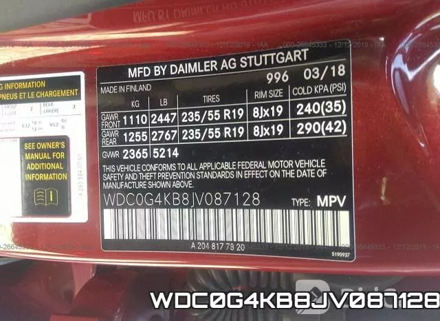 WDC0G4KB8JV087128 фото 10