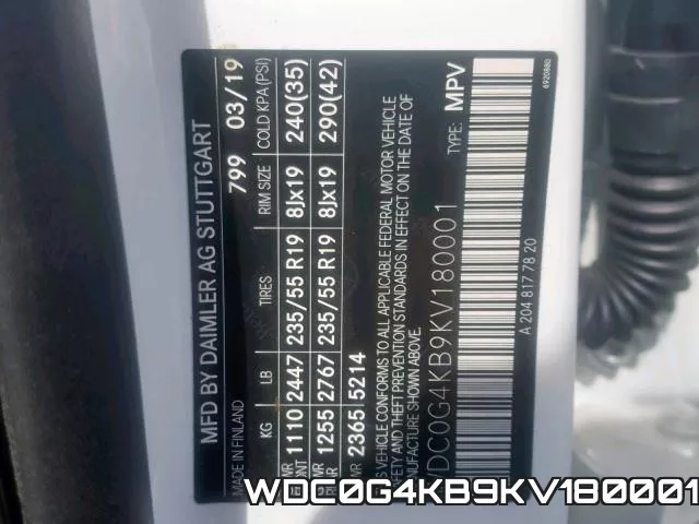 WDC0G4KB9KV180001 фото 2