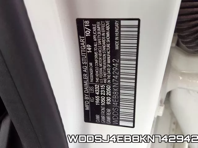 WDDSJ4EB8KN742942 фото 2