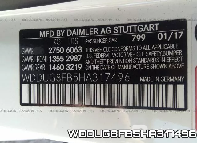 WDDUG8FB5HA317496 фото 10