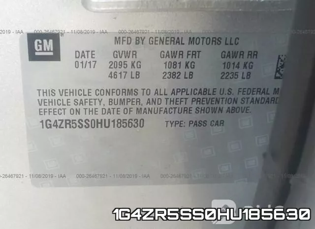 1G4ZR5SS0HU185630 фото 10