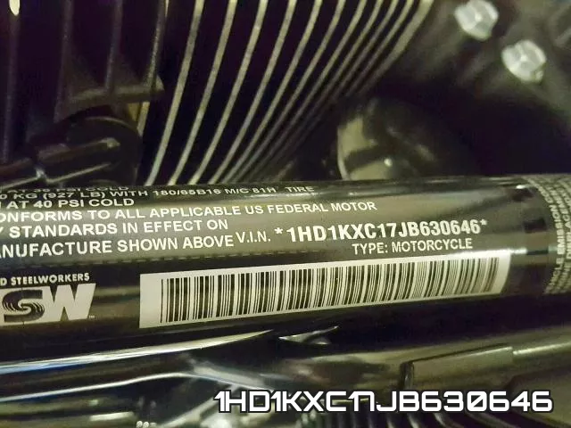 1HD1KXC17JB630646 фото 2