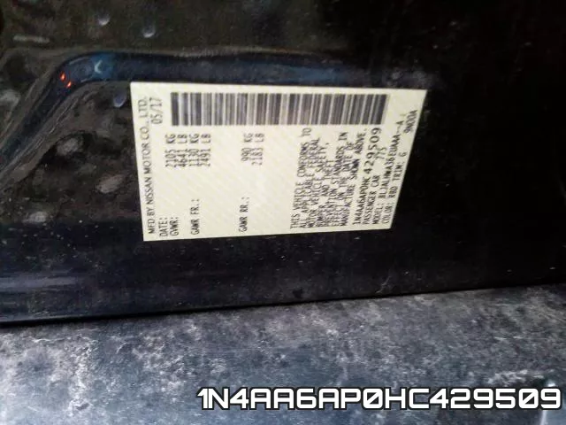 1N4AA6AP0HC429509 фото 2