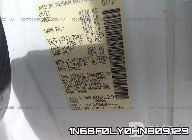 1N6BF0LY0HN809129 фото 10