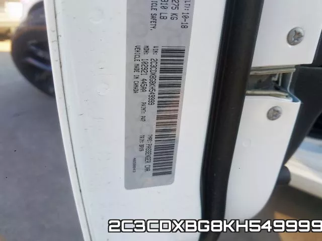 2C3CDXBG8KH549999 фото 2