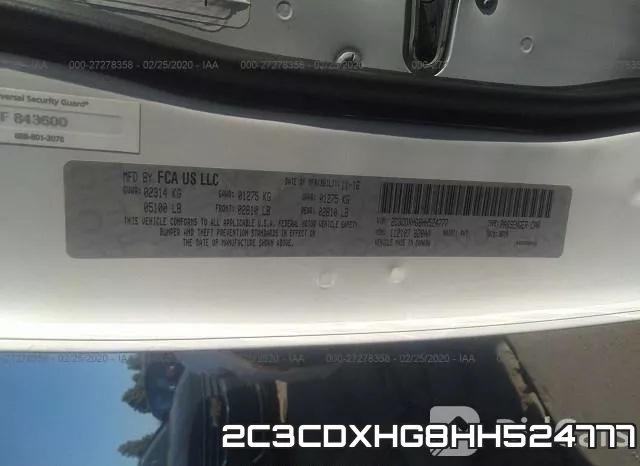 2C3CDXHG8HH524777 фото 10