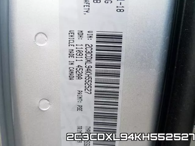 2C3CDXL94KH552527 фото 2