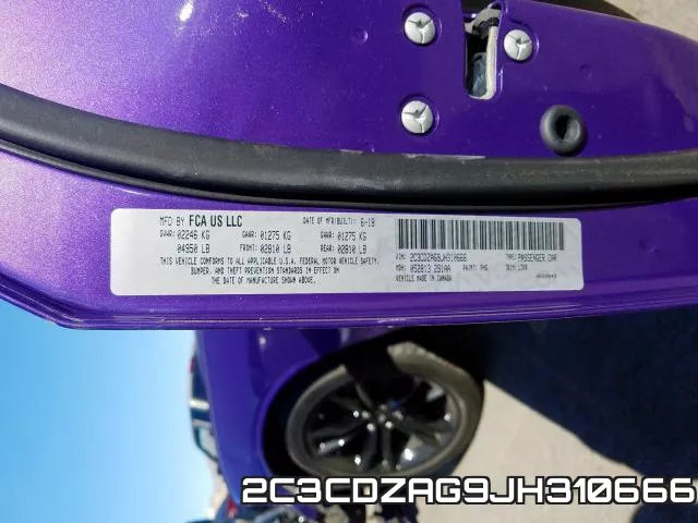 2C3CDZAG9JH310666 фото 2