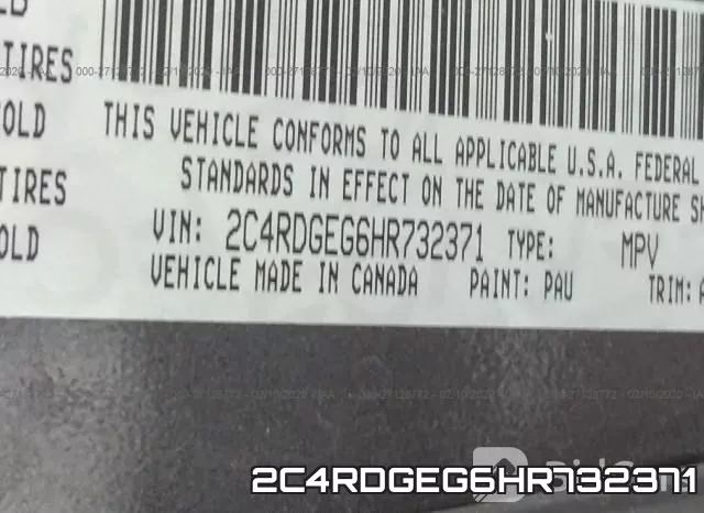 2C4RDGEG6HR732371 фото 10