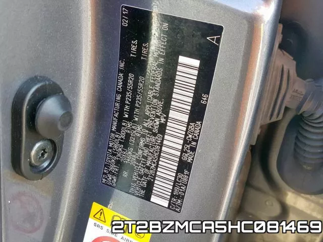 2T2BZMCA5HC081469 фото 2