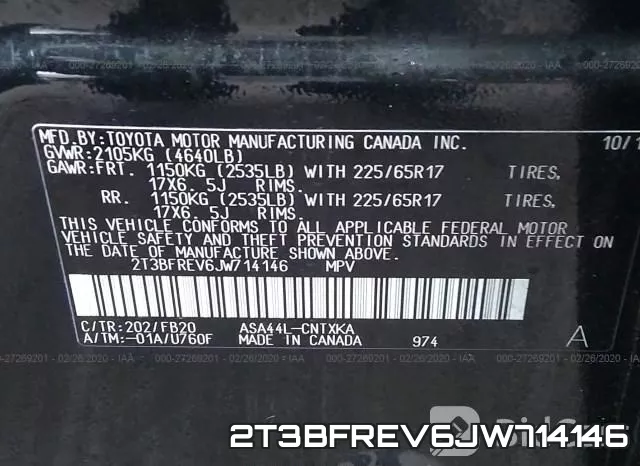 2T3BFREV6JW714146 фото 10