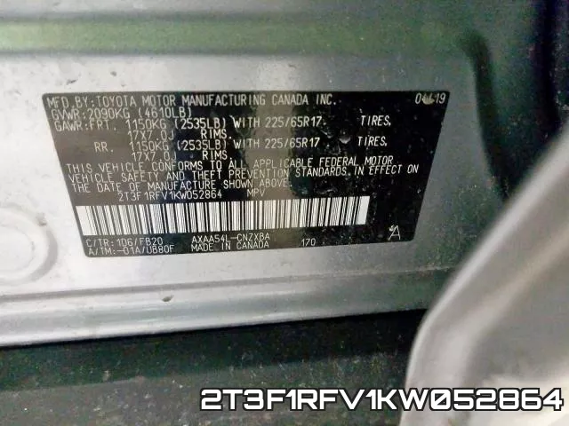 2T3F1RFV1KW052864 фото 2